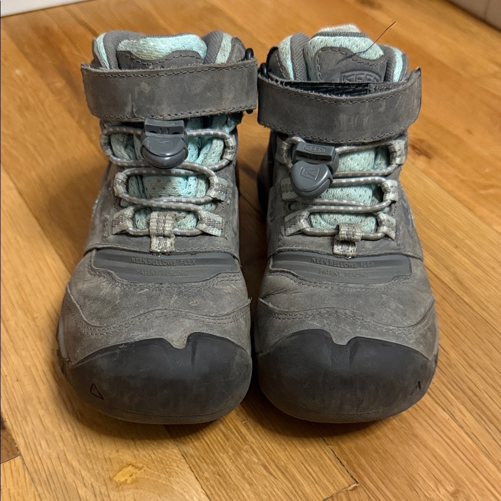 KEEN Kids' Gray and Teal Boots